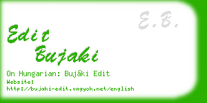 edit bujaki business card